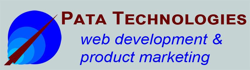 Pata Technologies website development and product marketing